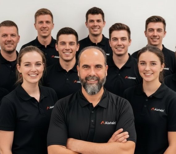 Alstein GmbH Team auf der Baustelle